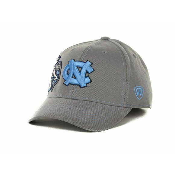 North Carolina Tar Heels Men's Top Of The World NCAA Sketched Flex Fit Hat Cap - Picture 2 of 4